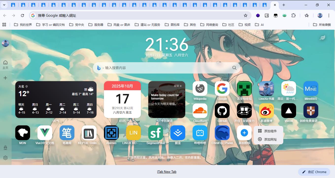 chrome选项卡